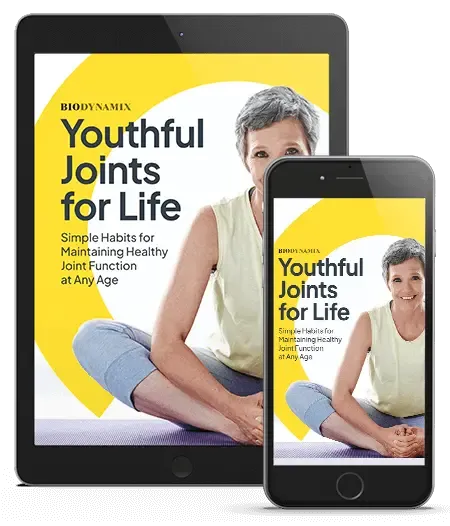 To help you maximize the results of Joint Genesis™, we’ll also include a complimentary copy of Youthful Joints For Life when you order a 3- or 6-month supply. This easy-to-follow guide reveals simple yet powerful daily habits you can adopt right at home to support strong, flexible, and comfortable joints at any age. By combining the science-backed benefits of Joint Genesis™ with the practical strategies inside Youthful Joints For Life, you’ll have everything you need to restore supple movement, protect your joints, and maintain long-lasting mobility for years to come.